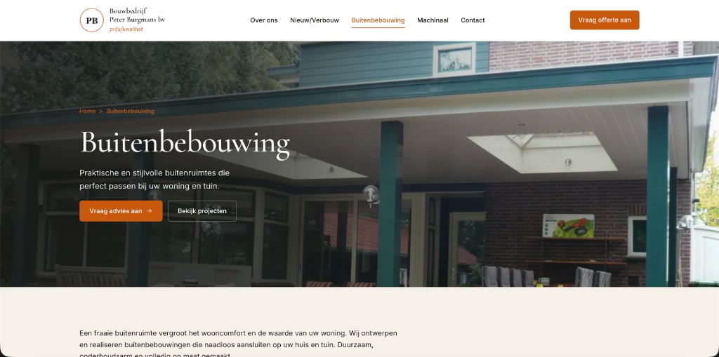 Buitenbebouwing pagina